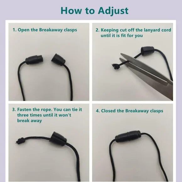 3PCS Teacher Breakaway Lanyards for Id Badges and Keys, Beaded Cute Badge Lanyar - Picture 6 of 7